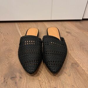Universal Thread Black Woven Slippers
